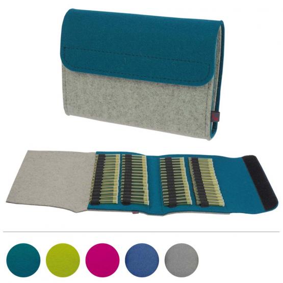 Taschenapotheke Globuli, Filz, 64 Schlaufen, in 6 Farben 